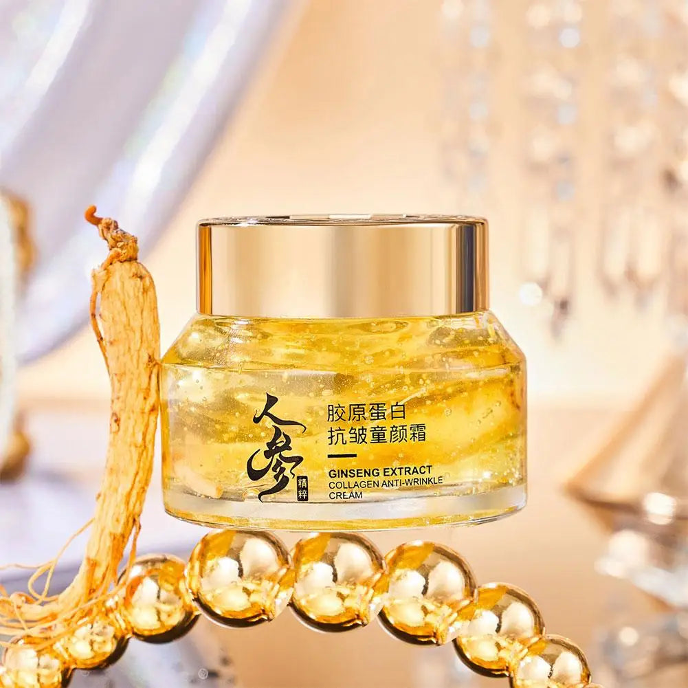 24k Gold Ginseng Face Cream Polypeptide Moisturizing Niacinamide Facial Serum For Skin Care Cream 24k Gold Ginseng Serum
