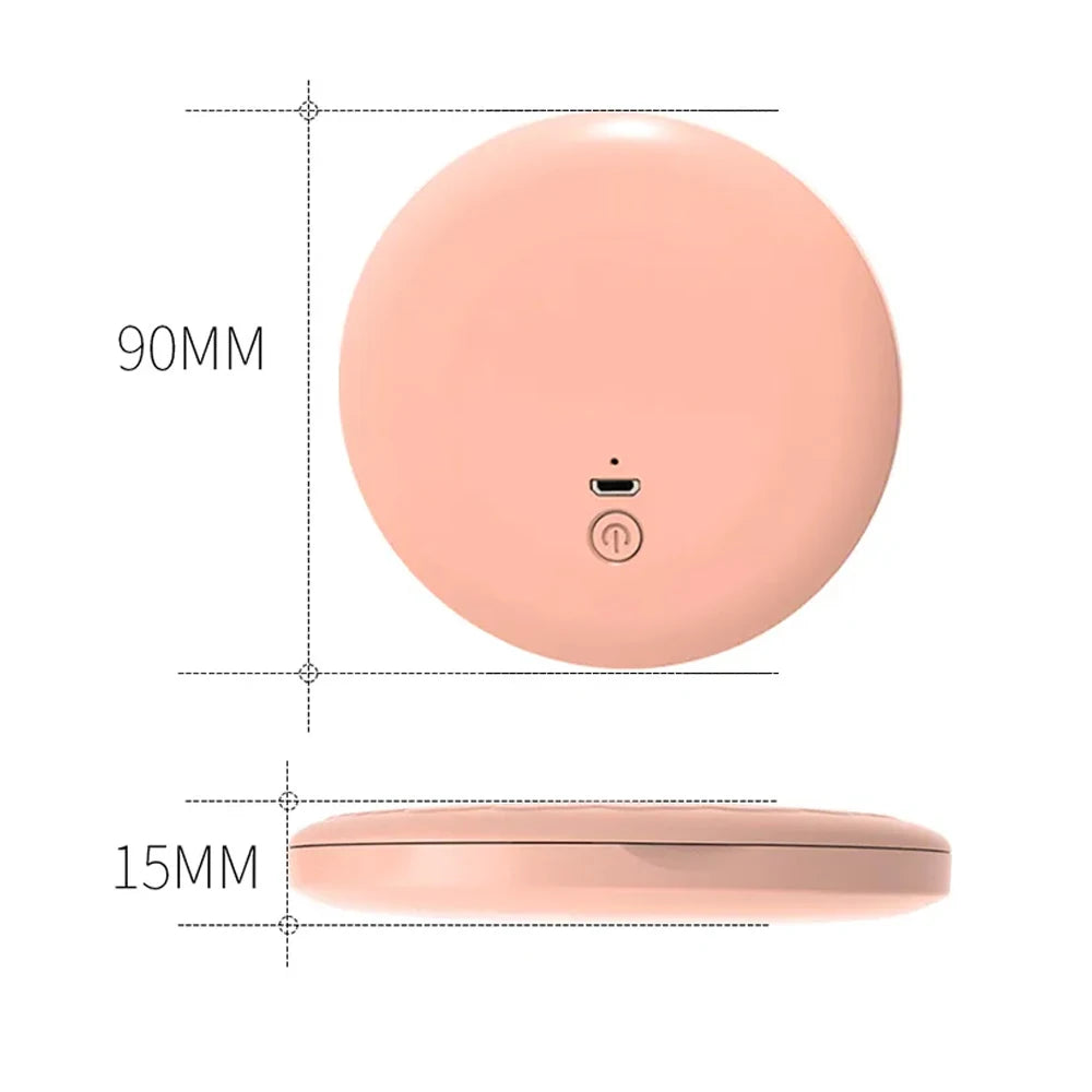 Mini LED Luminous Makeup Mirror Personalized Small LED Light USB Cosmetic 2 Side Folding Makeup Compact Pocket Mirror