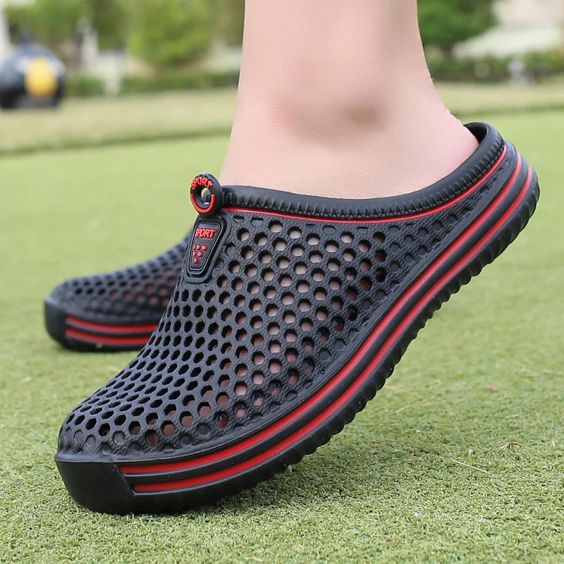 POLALI womens sandals 2023 Summer Sandals Fashion Hollow Out Breathable Beach Slippers Flip Flops EVA Massage Slippers Sandals