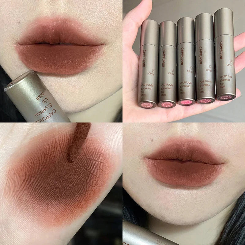 Cappuvini Velvet Matte Liquid Lipstick - Waterproof Moisturizing Lip Glaze