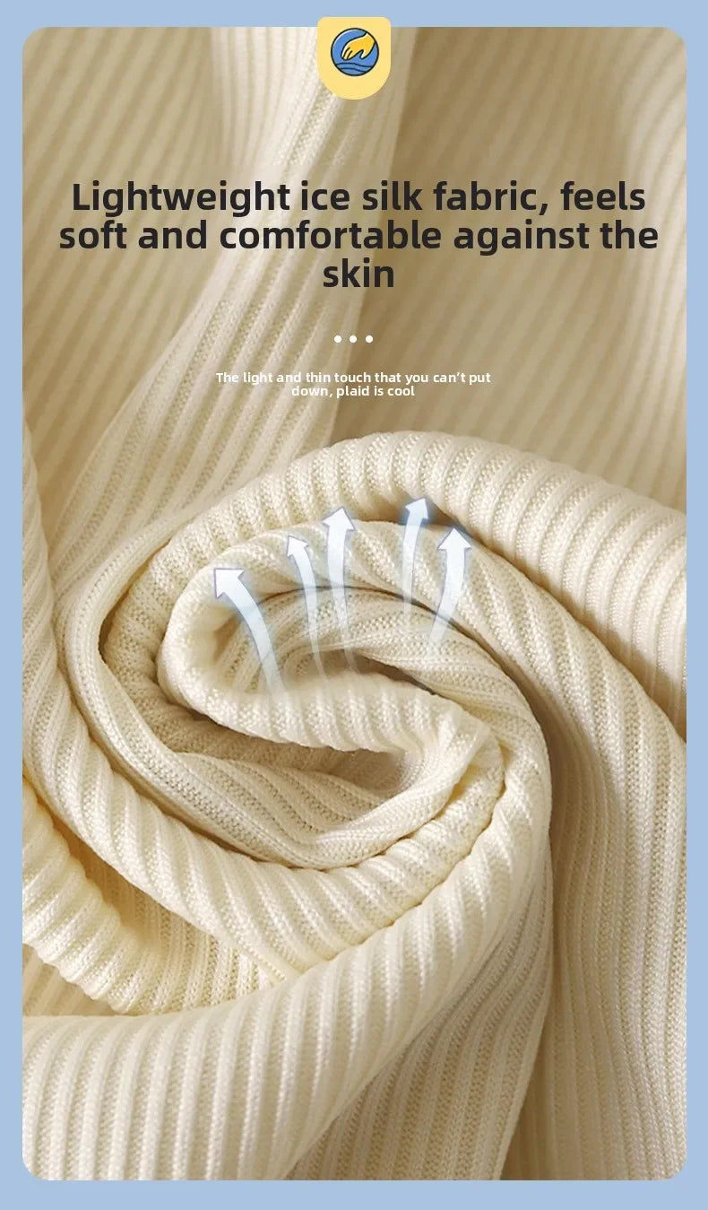 Children's mosquito-proof pants summer baby ice silk bloomers thin sweatpants boys and girls casual nine-point pants