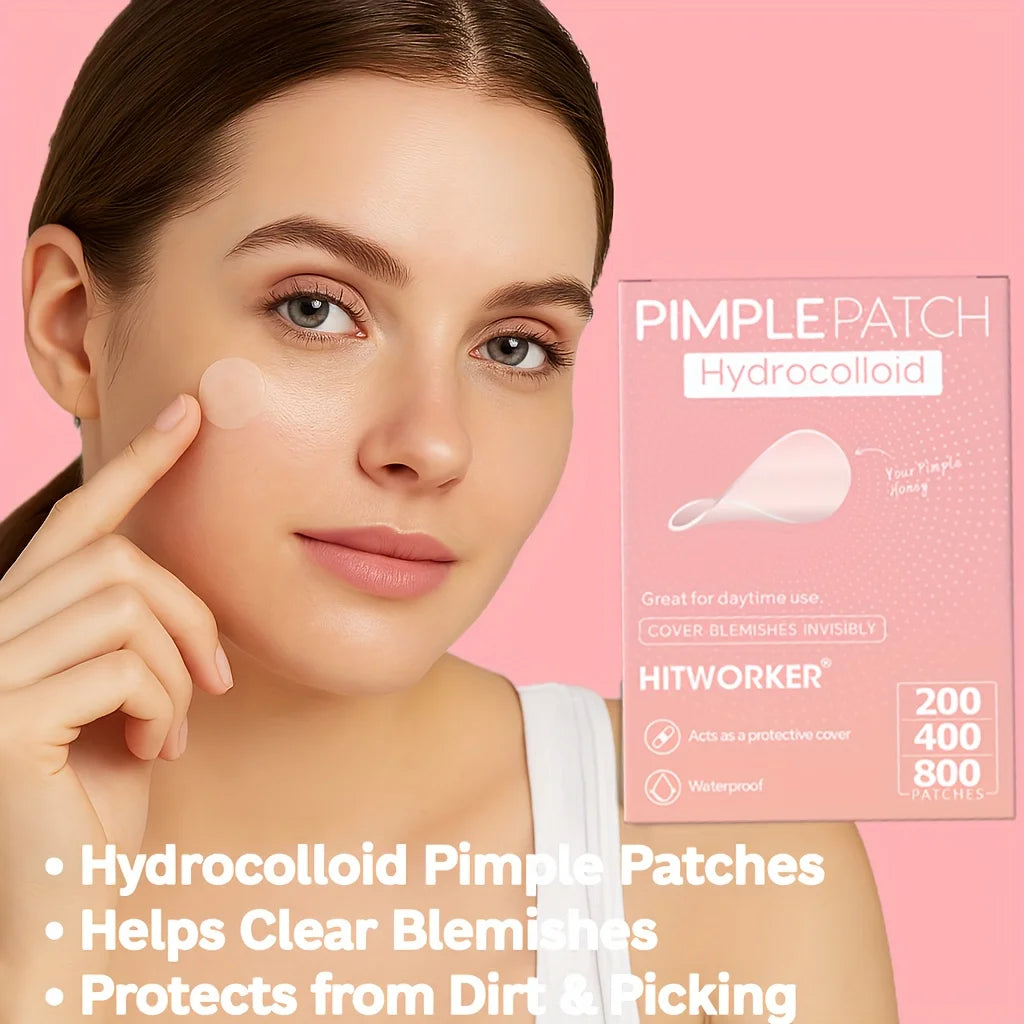 HITWORKER Hydrocolloid Acne Patches - 800-Piece Set