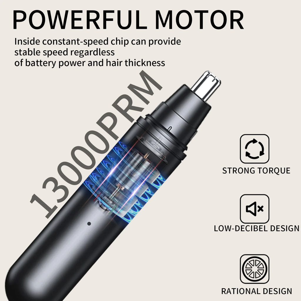 Mini Pocket Nose Hair Trimmer Painless Clipper Nose Ears Hair Eyebrow Waterproof Portable Trimmer For Men Women