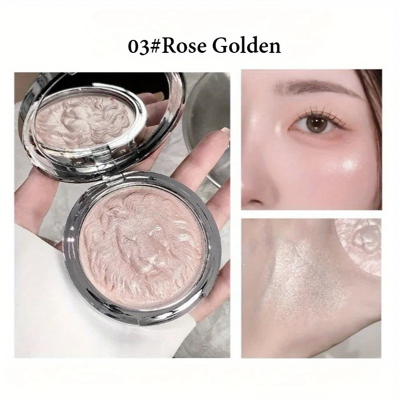 Lion Series High-Gloss Powder, Clear & Glittering, Fine Pearlescent Luster, High-End Texture, Long-Lasting High-Gloss Paste