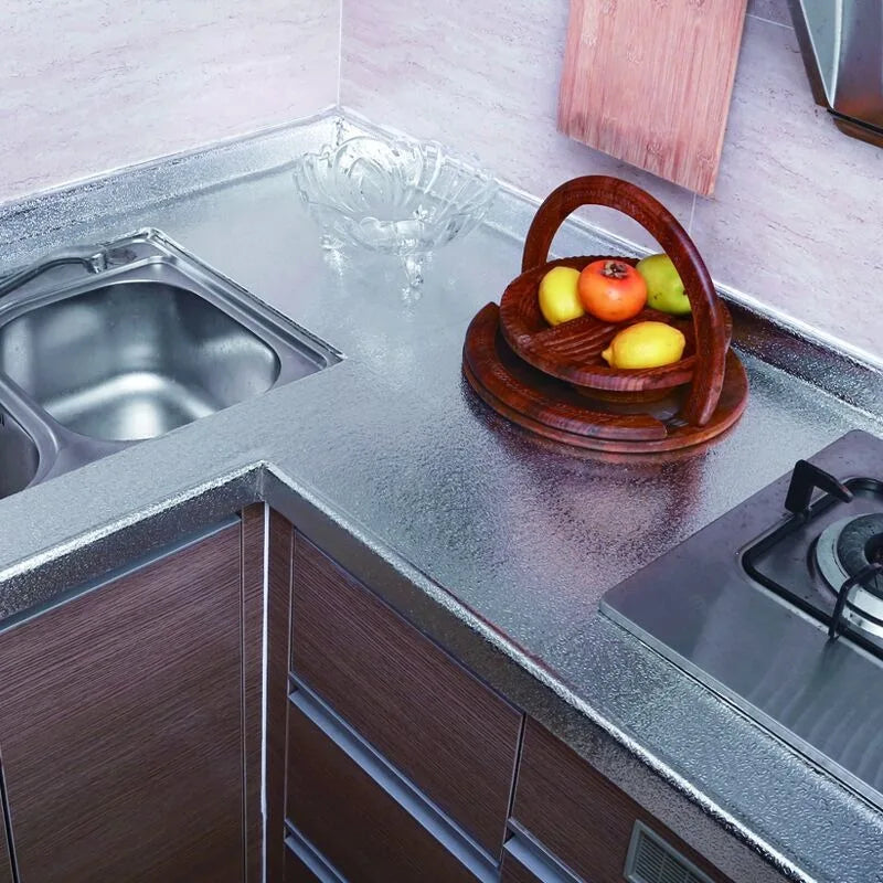 Pegatinas de pared de cocina resistentes a altas temperaturas, pegatinas a prueba de aceite, impermeables para gabinetes, estufas, papel de aluminio