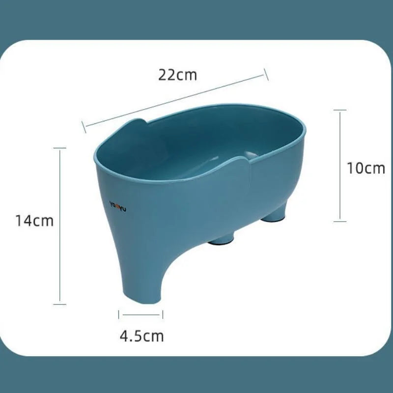 Filtro de canasta para desagüe de fregadero de cocina, filtro de residuos en forma de elefante, cestas colgantes para verduras, escurridor de lavado, estante de almacenamiento