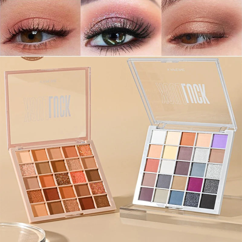 25Color Professional Eyeshadow Palette Eye Glitter Long Lasting Eye Shadow Pallet  Korean Makeup Palette Eye Shadow for Beginner