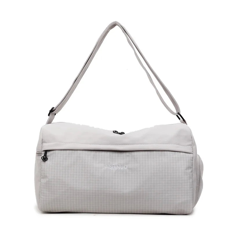 Large Capacity Travel Tote Bags for Women Solid Color Shoulder Messenger Bag Sports Yoga Satchels Fashion Woman Handbag