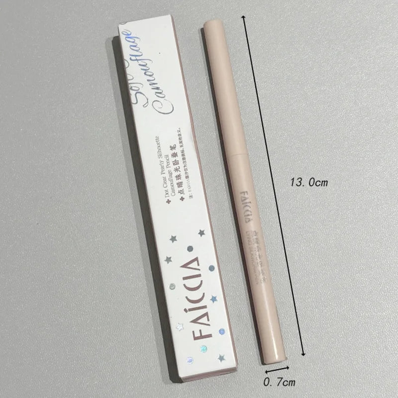 1PC Matte Pink Lying Silkworm Pen Natural Brightening Glitter Eye Shadow Pencil Smooth Quick Drying Eyes Beauty Makeup Cosmetics