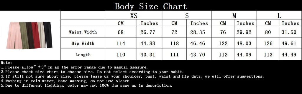 KONDALA Women's Wide Leg Pants - Casual Elastic Waist Trousers Pink
