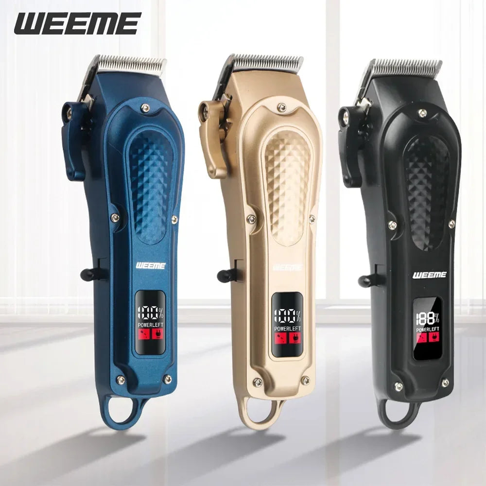 Vintage Men's Electric Hair Clipper Rechargeable Beard Trimmer with Foot Hair Trimmer Kit USB Fast Charging Hair Clipper