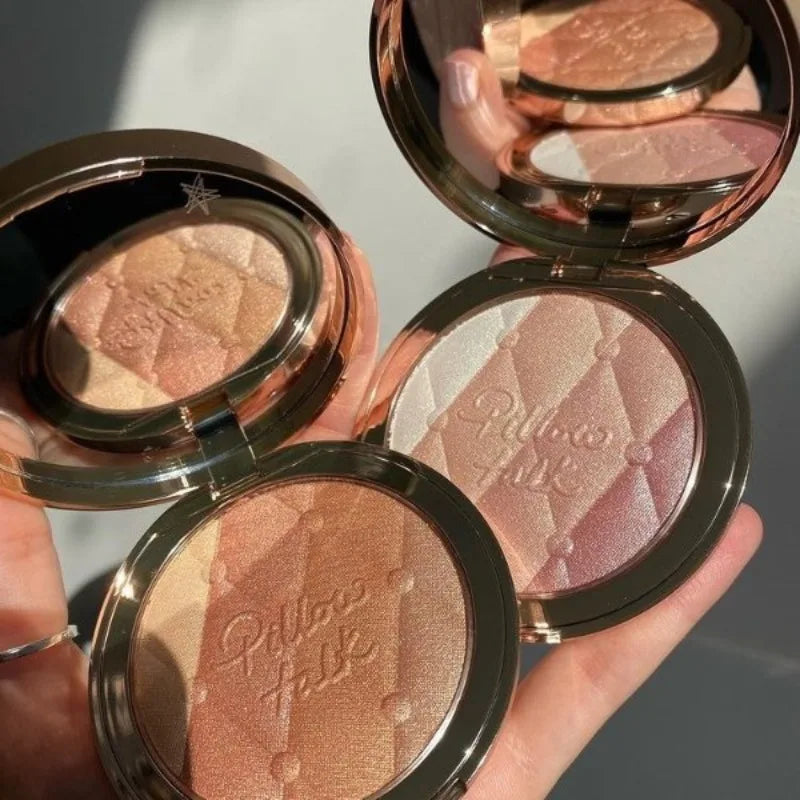 Charlotte Tilbury PILLOW TALK Series Soft Heart Double Color Powder Blusher Color Plate Hot Color Code First Love Sex on Fire