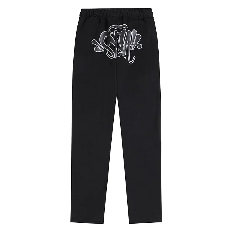 Outdoor Fashion Synaworld American Street Hip Hop Fleece Suit Men's and Women's Trend Casual Hooded Sweater Sports Pants