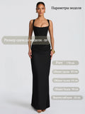 Mingmingxi White Sexy Corset Maxi Dress Outfit Women'S’S Evening Dress Long Black Dinner Ball Gown Elegant Prom Dresses