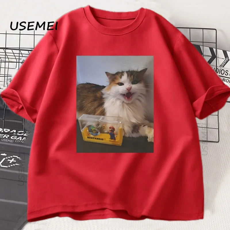 Forsaken Skin 007N7 Love Cat T Shirt Men Women'S Game Cosplay Tshirt Funny Graphic Tees Cotton Short Sleeve Round Neck T-Shirt