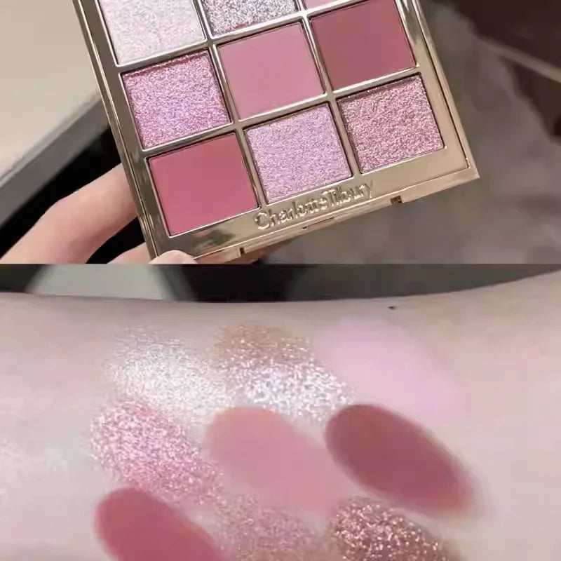 CT Summer Limited Lip Gloss Hydrating Lipstick Setting Powder Shine Nine-Color Eyeshadow Palette Blush Skincare Essence Makeup