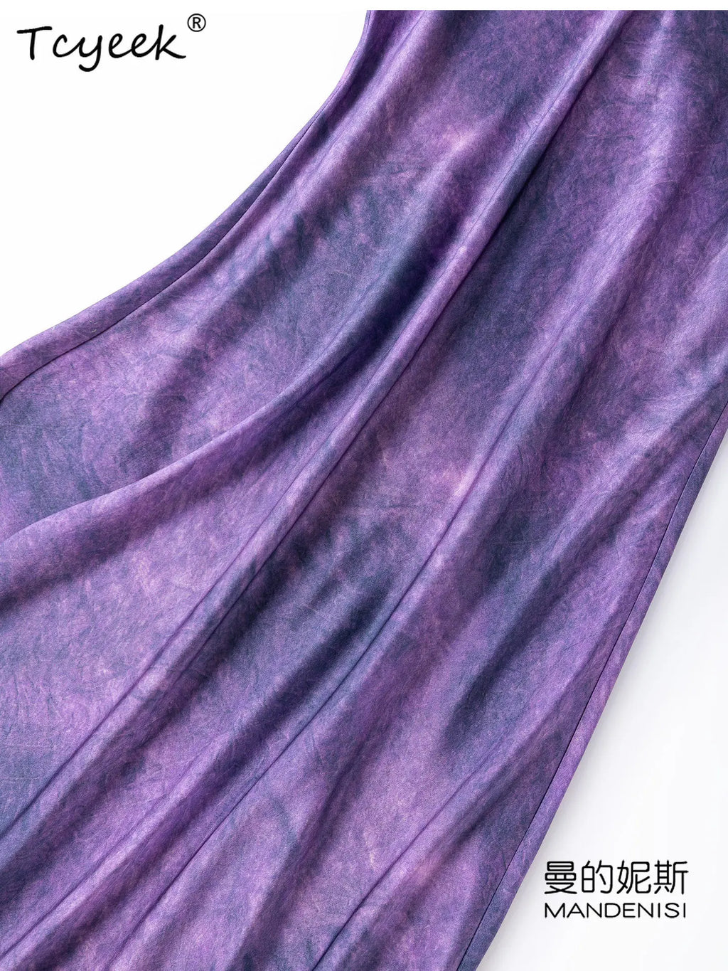 Tcyeek 100% Natural Mulberry Silk Womens Dresses Summer Clothes Elegant Fashion Dress 21MM Silk Maxi Dress 2026 Платье Женское