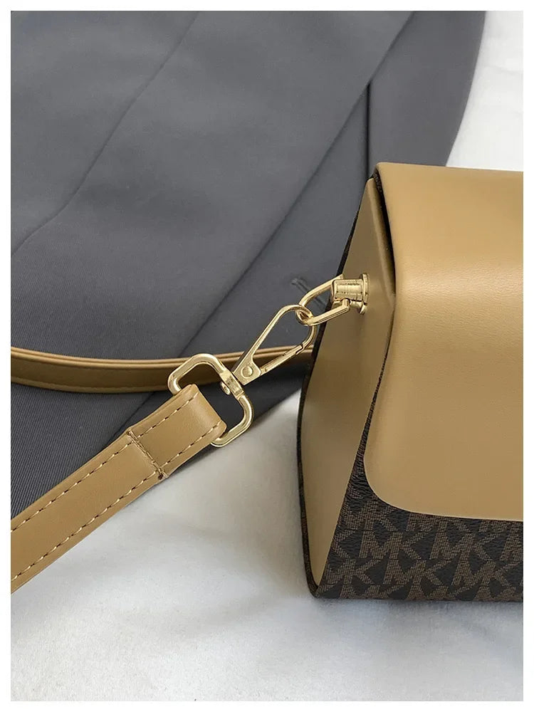 Michael Kors women's fashionable crossbody single shoulder handbag MK classic letter multifunctional small square bag