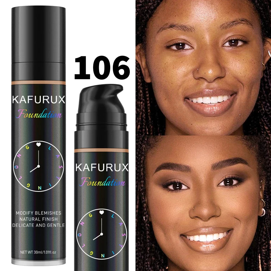 Liquid Foundation Concealer 8 Color Waterproof Sweatproof Korean Face Base For All Skin Types