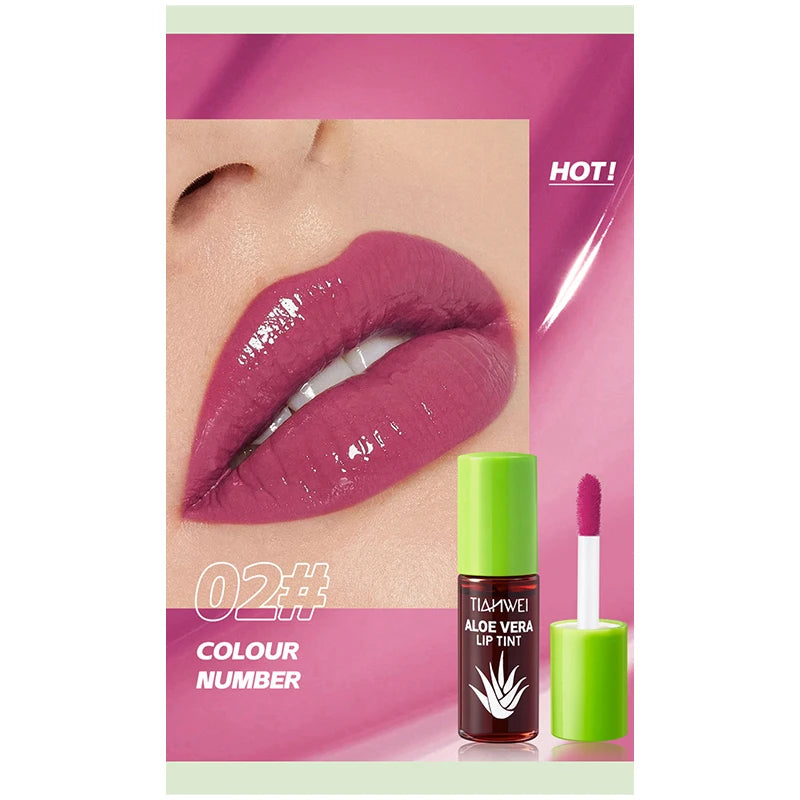 6-Piece Lip Gloss Oil Set,Aloe Vera Liquid Lipstick, Long-Lasting Moisturizing Smudge-Proof Lips Tint ,Non-Sticky Cosmetics