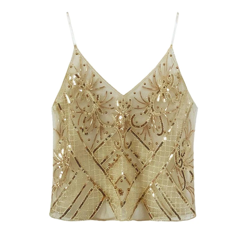 Sequins Bead Snowflake Midi Dress Women'S Fashion Sleeveless Backless Ruffle Pleated Dresses 2026 Summer Evening Vestido