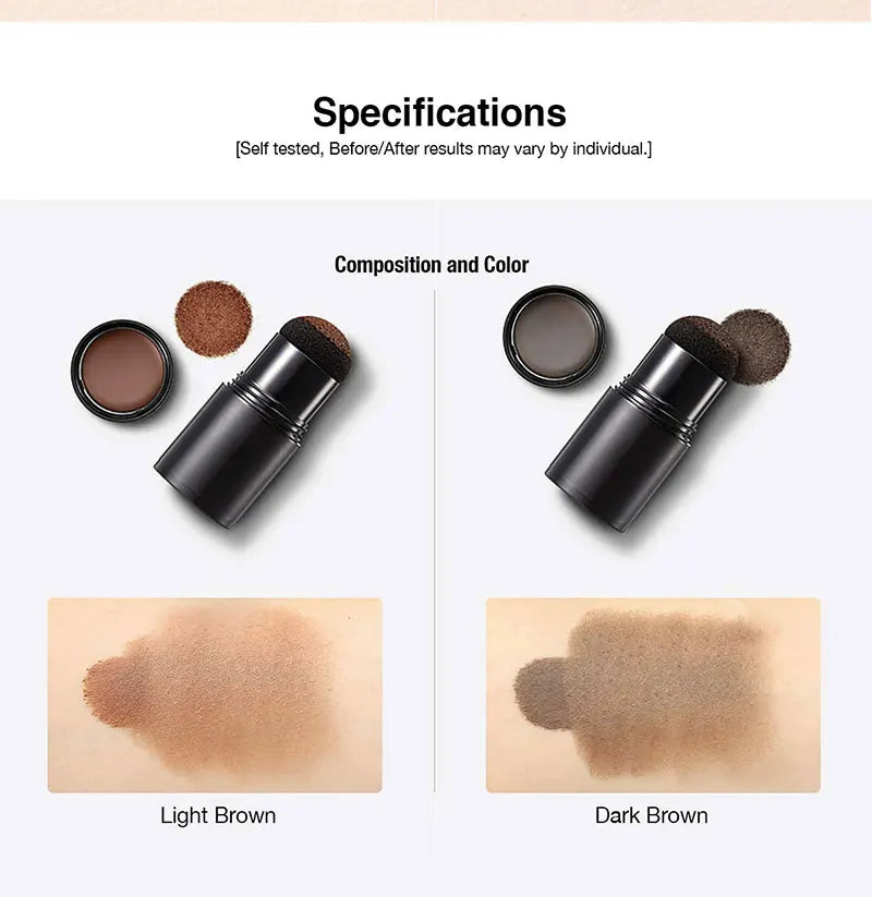 14 Color Temporary Hairline Powder Stick,Waterproof Hairline Filling Powder,Hair Shadow Powder,Hair Shading Sponge Pen