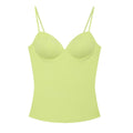 HXAO Sleeveless Crop Tops For Woman Corset Camisole Brown Top Women Bodycon Backless Sexy Tops With Straps Bustier Tank Tops