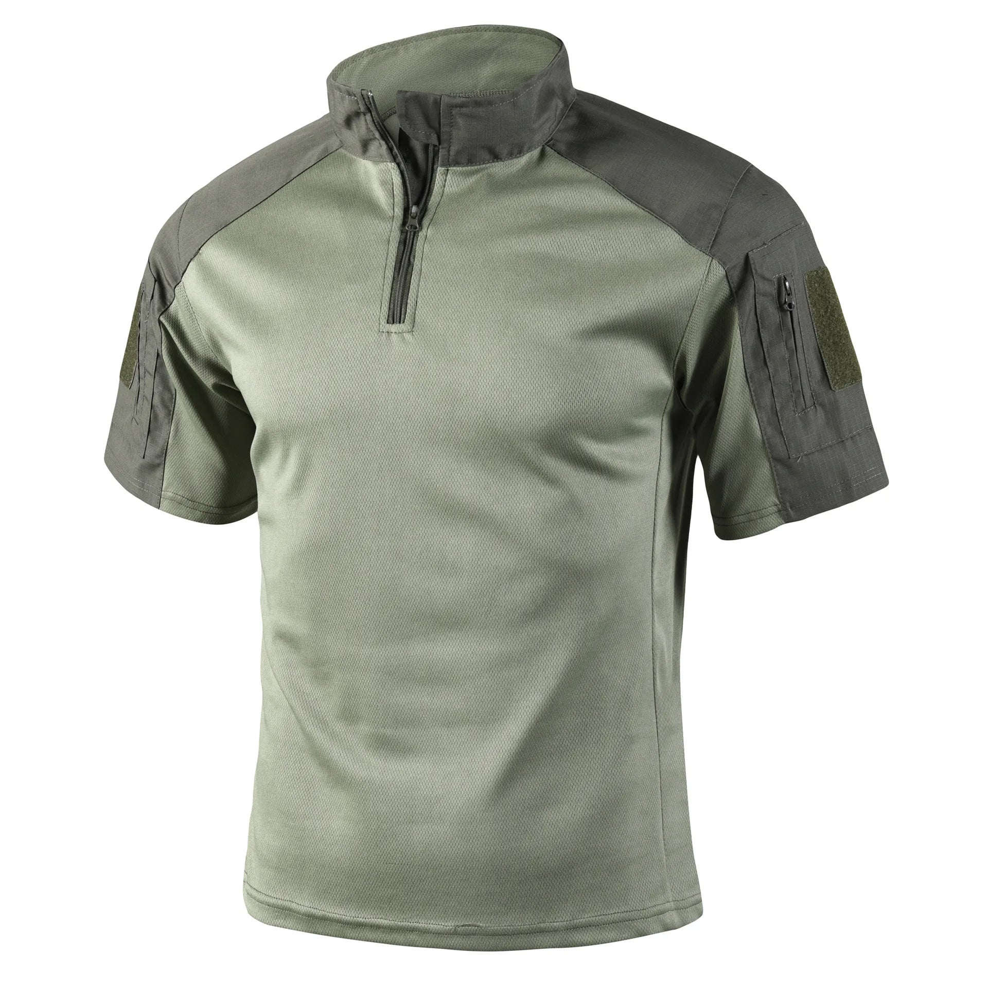 Camo Tactical Shirt Quick Dry Short Sleeve For Men Outdoor Hunting Hiking Durable Military Tee