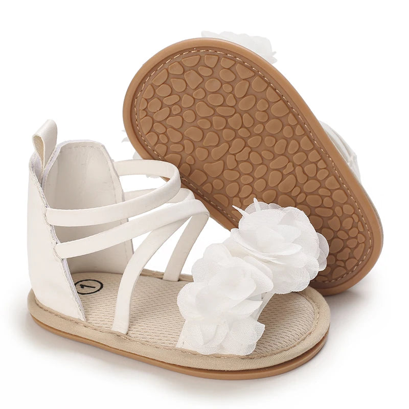 Cute and sweet high top sandals for spring and summer, comfortable and breathable for baby girls. Pre step walking shoes