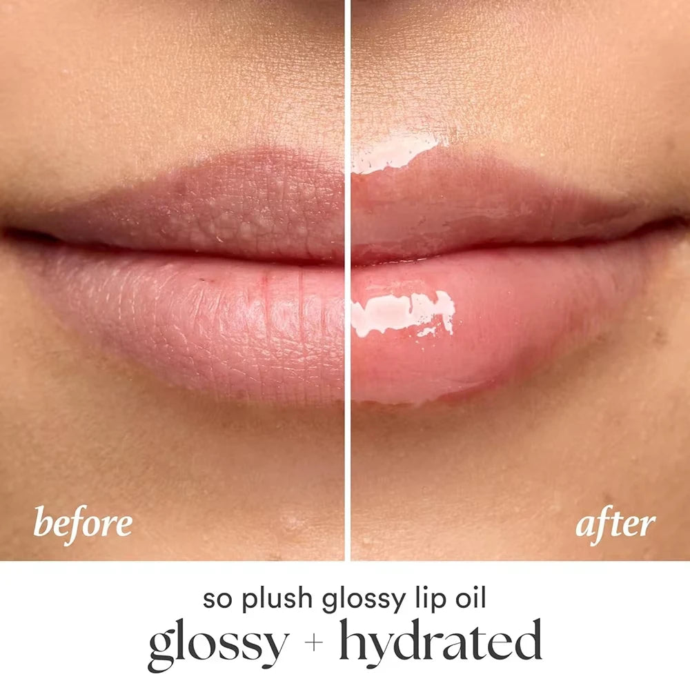 6Pcs Fruit Flavor Lip Oil Set - Moisturizing Plumping Lip Gloss