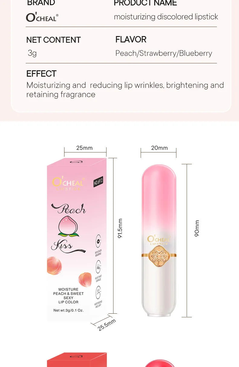 Twist Up Solid Lipstick Stick Moisturizing Pink Shine Glossy Long Lasting Smooth Lip Color Crayon Party Festival Daily Makeup