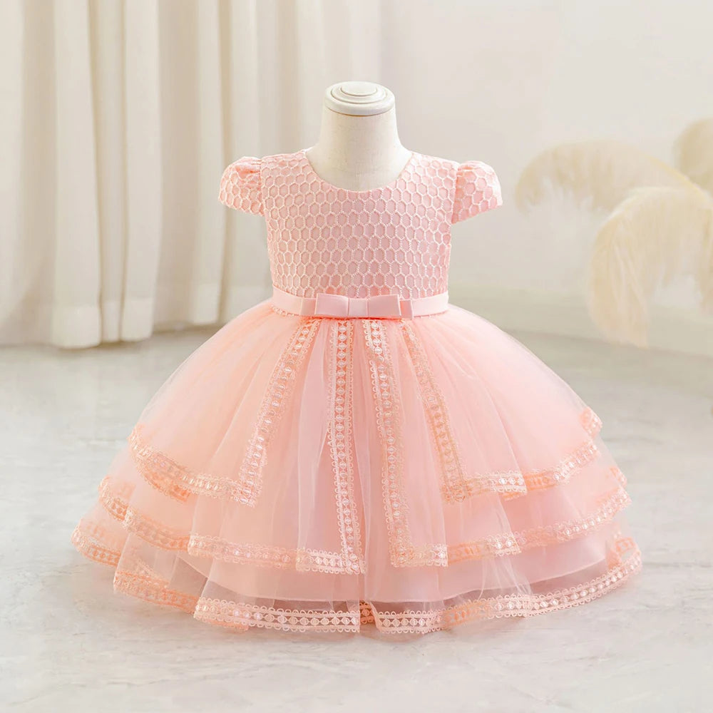 HETISO Toddler Girls Dress Princess Ball Gown for 1st Birthday Party Christmas Holiday Fashion Baby Girl Dress