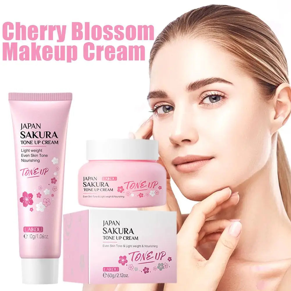 Facial Moisturizer Tone-up Cream,Sakura Essence Glow Moisturizer Cream 1.06 Fl OZ Hydrating Smooth Dry Skin Nourishing Skin Care