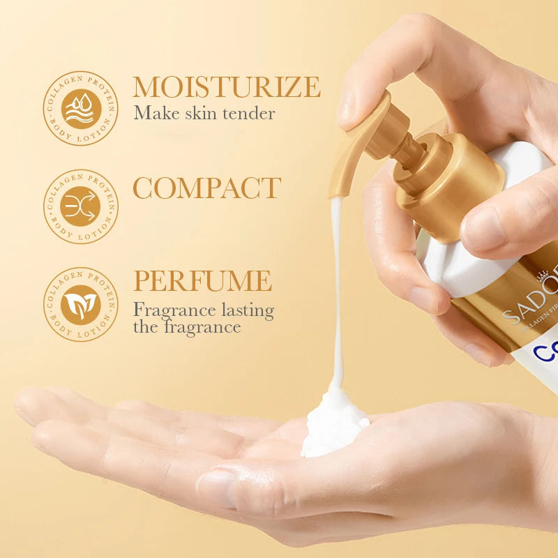 Collagen Body Lotion For Firming & Hydration - Intense Moisturizer Anti-Aging Skin For Dry, Sagging Skin, Nourishment 300G/Pc