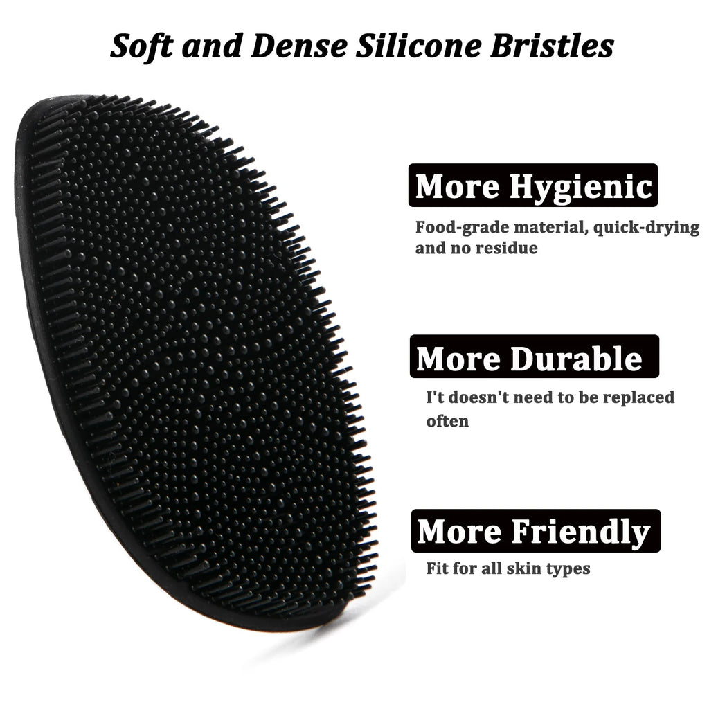 Silicone Face Scrubber,Facial Cleansing Brush,Facial Washing Brush for Deep Clean Pore Clean Blackhead Exfoliating and Massaging