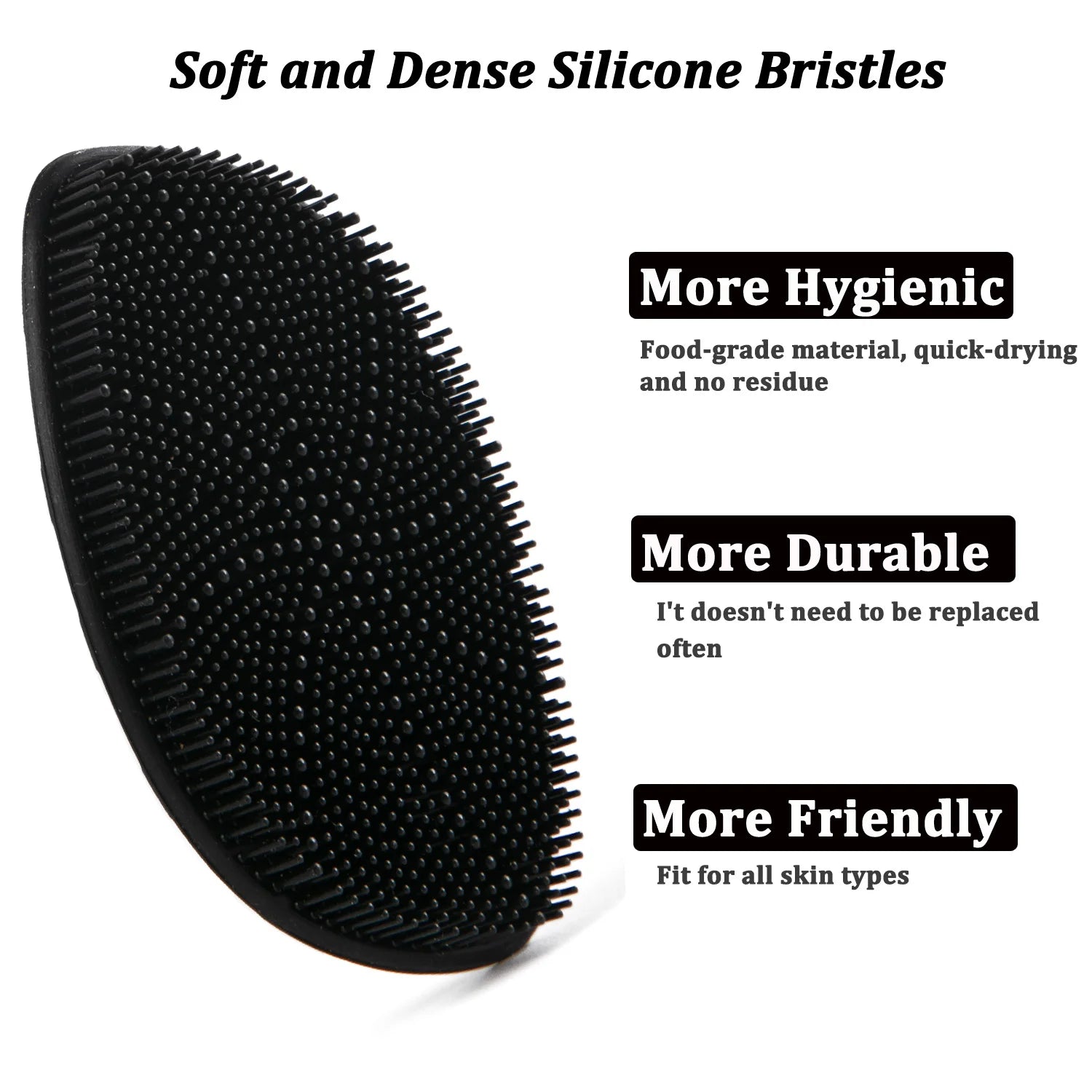 Silicone Face Scrubber,Facial Cleansing Brush,Facial Washing Brush for Deep Clean Pore Clean Blackhead Exfoliating and Massaging