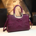 2026 New Ladies Large Tote Business Bag Luxury Leather Crocodile Pattern High Capacity Handbag Single Shoulder Bag for Women