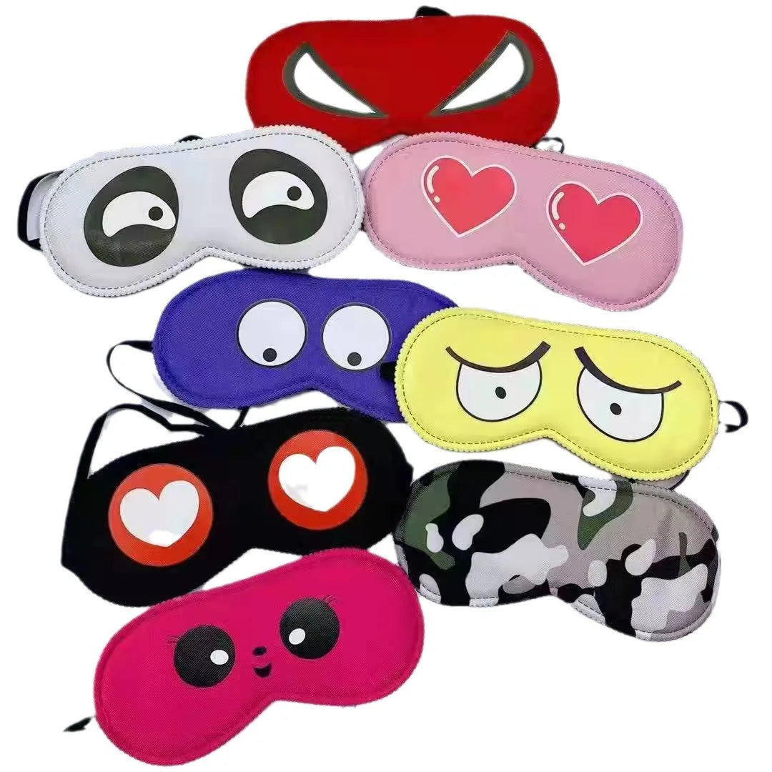 Cartoon Pattern Sleeping Mask - Blockout Eye Blindfold