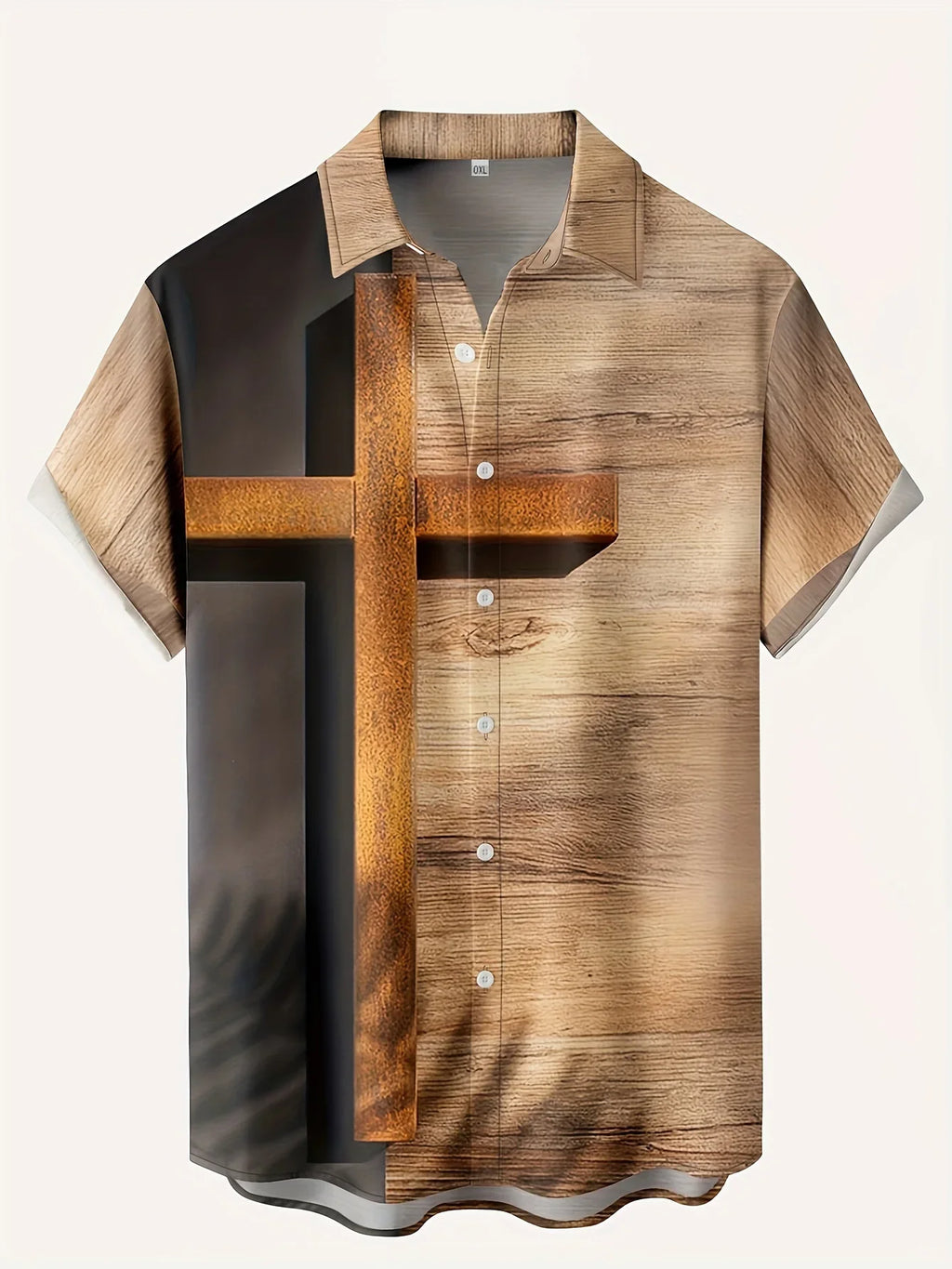 New Hawaii Men's Vintage Shirts Casual Breathable Short Sleeve Tops Beach Party Plaid Tops Short Sleeve Men's Clothing