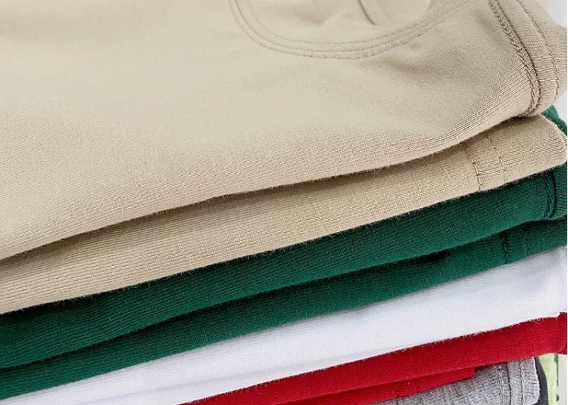 Kids Solid Color Cotton T-Shirt 2026 Spring Summer New Boys Girls Round Neck Short Sleeve Basic Tops Children Casual Tees