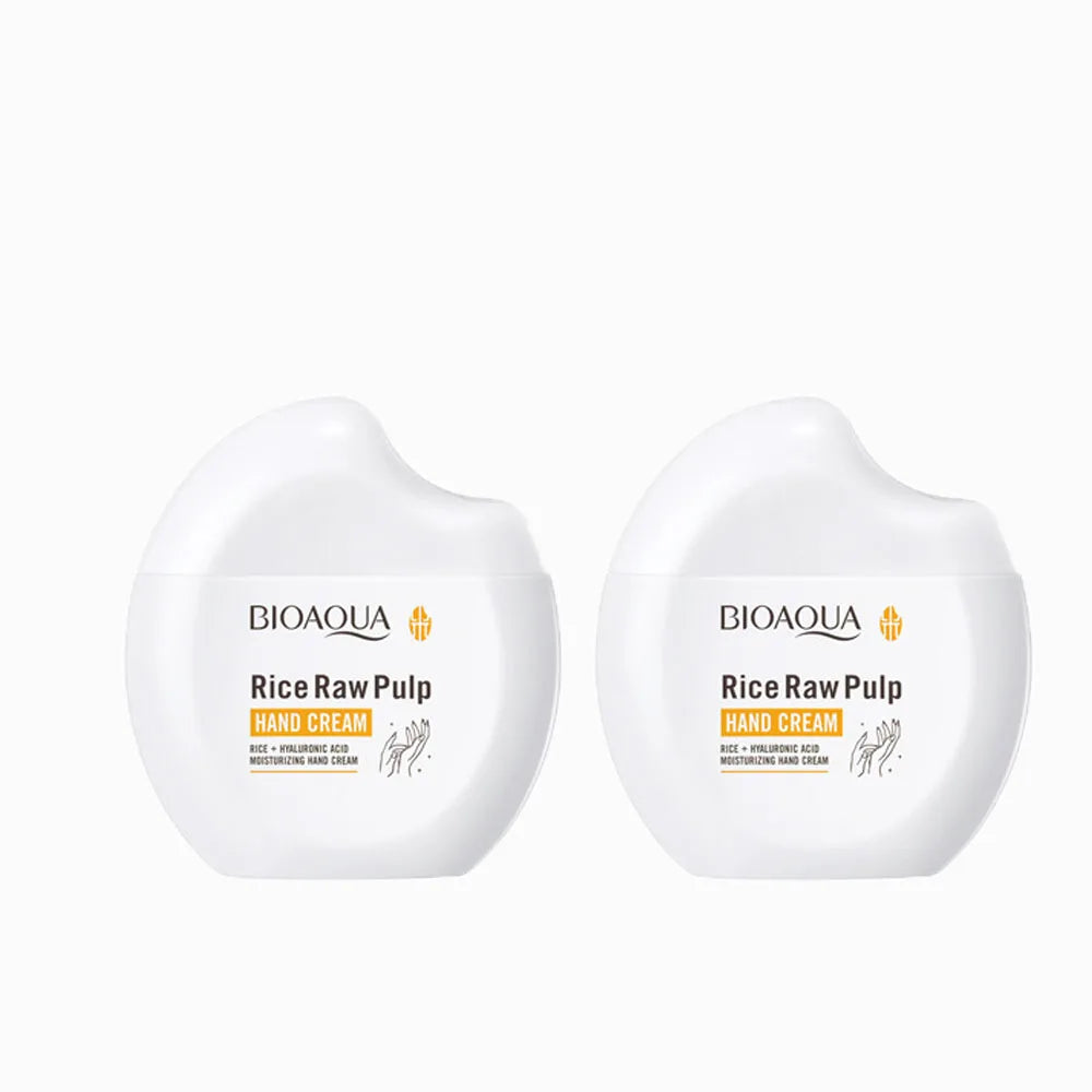 Travel Size Rice Extract Serum Hand Cream 60g - Deep Moisturizing Hand Cream for Dry Rough Hands, Hydrating & Smoothing Care
