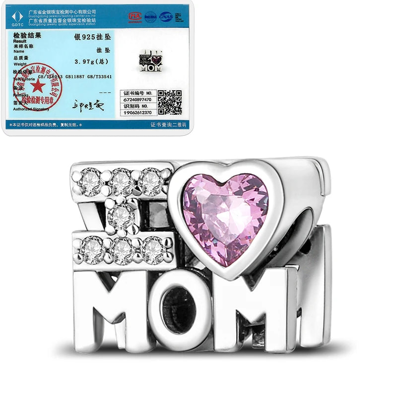 925 Sterling Silver Heart Infinity Charm Bead For Pandora Style Bracelets Gift For Her