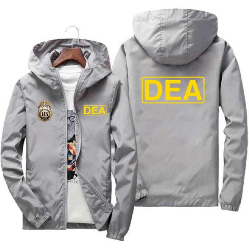 New Fashion Hooded Jacket Men Breathable Outwear Male Solid Color Streetwear Comfortable Man Clothing Us Dea