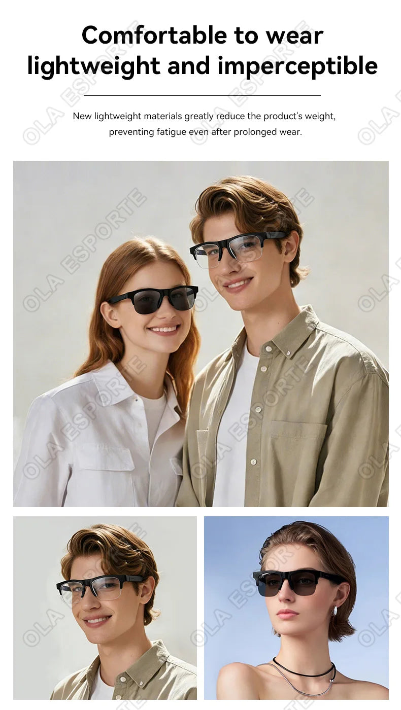 New 2026 Camera AI Smart Glasses Touch Control Photo Recording Translator Voice Assistant Music Wireless Bluetooth Sunglasses