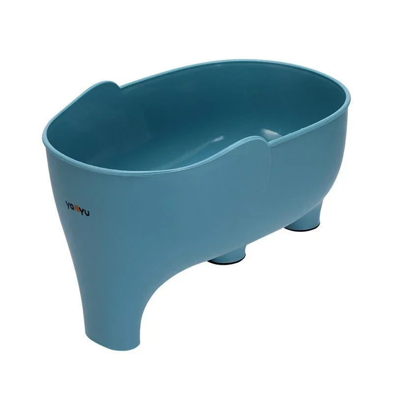 Filtro de canasta para desagüe de fregadero de cocina, filtro de residuos en forma de elefante, cestas colgantes para verduras, escurridor de lavado, estante de almacenamiento
