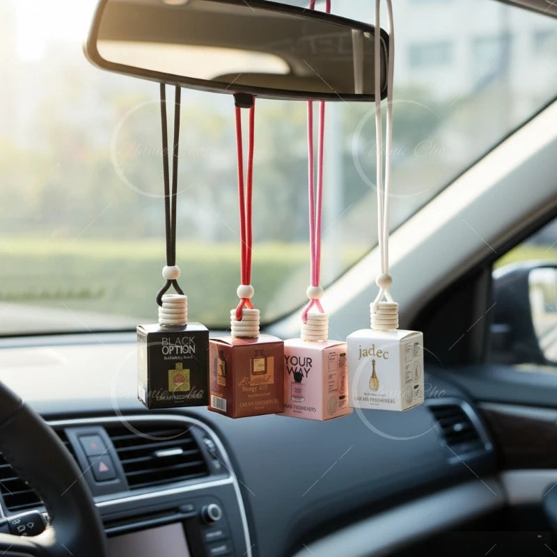 8ML Long Lasting Scent Glass Bottle Air Freshener Keep Charming and Fresh Hanging Car Interior Decoration Perfume Diffuser