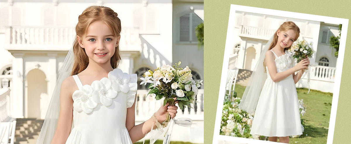 Snvdzo Flower Girls Cami A-Line Sleeveless Summer Dress For Wedding Birthday Evening Party Prom Banquet Dresses 2026