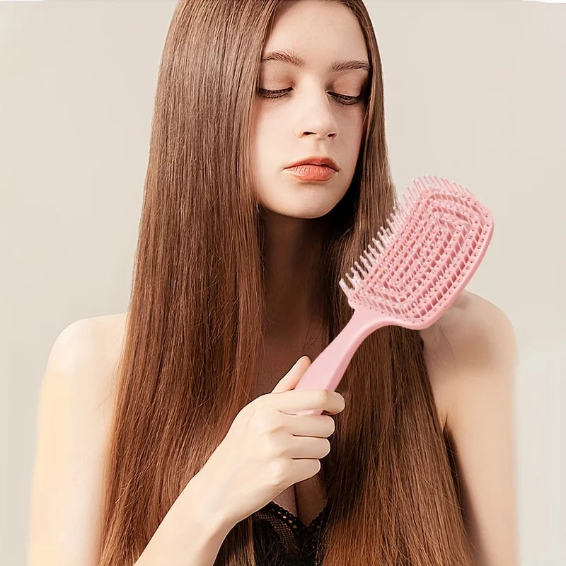 WANMEI Volumizing Detangling Hair Massage comb Hair Massage Comb with Hollowed-Out Design hair styling tools for real hair wigs