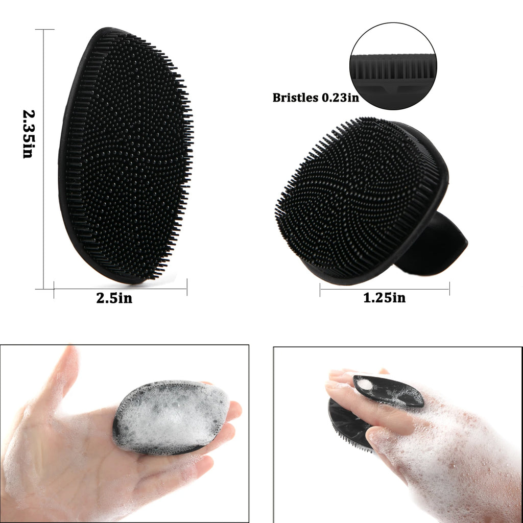Silicone Face Scrubber,Facial Cleansing Brush,Facial Washing Brush for Deep Clean Pore Clean Blackhead Exfoliating and Massaging
