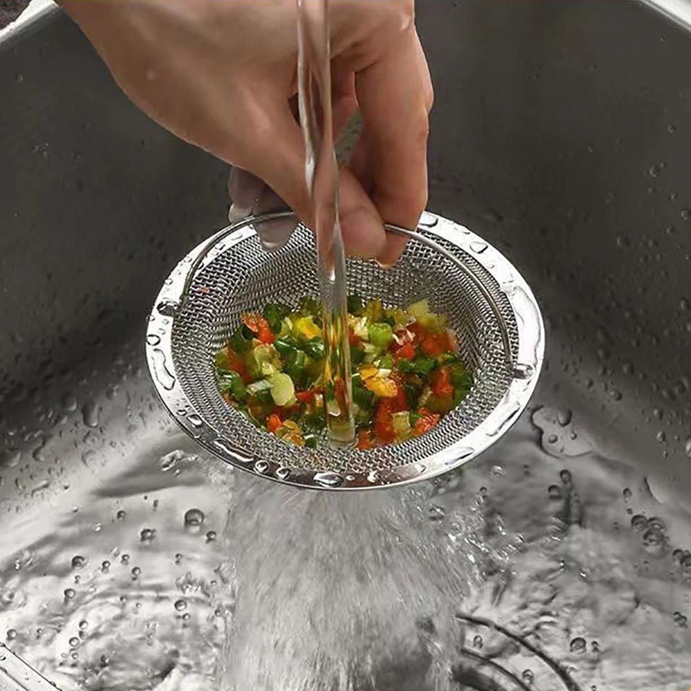 1 Filtro de fregadero de cocina de acero inoxidable para residuos de comida/pelo para mantener su bañera limpia en accesorios de cocina y baño